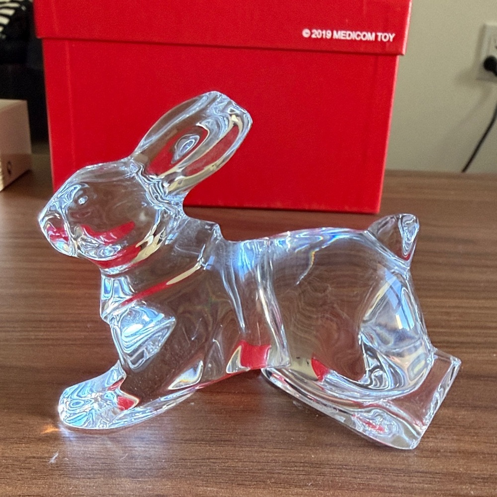 Baccarat Clear Crystal Rabbit Sculpture